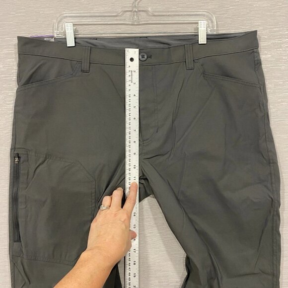 Eddie Bauer Fleece Lined Tech Pants Mens 40 x 30 Gray Water Repellent Insulated - Picture 14 of 16